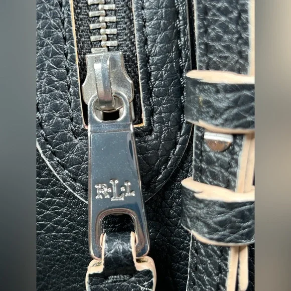 Lauren Ralph Lauren Black Mini Satchel - Rare Sample Development Piece - Picture 6 of 10